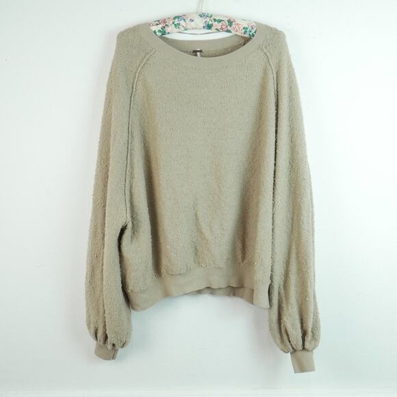 Free People Sweaters - Free People Found My Friend Pullover Small Oversized Slouchy Cozy Balloon Sleeve